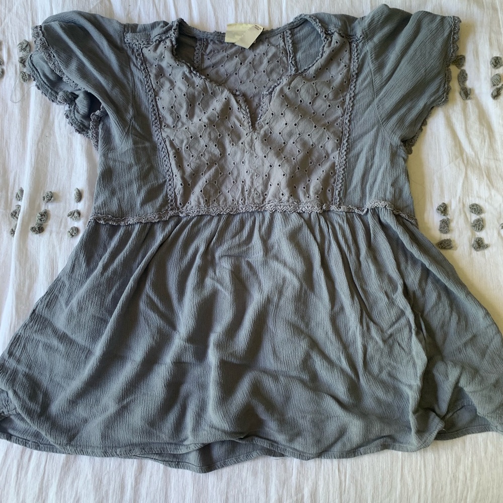 Light blue blouse